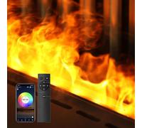 GLETSF Cheminée Électrique avec Effet De Flamme 3D Et Télécommande, Humidificateur À Vapeur d'eau Multicolore pour La Décoration Intérieure, Flamme Tactile-0.7m