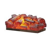GLETSF Cheminée Électrique Décorative 3D avec Flamme Simulée, 35 Cm (13,8 Pouces), Insert De Cheminée, Bûches Décoratives De 8 W, Foyer D'Intérieur.