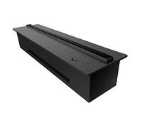 GLETSF Cheminée Électrique Murale avec Panneau Métallique, 13 Couleurs De Flammes, Télécommande Et Boutons Cachés.