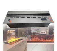 GLETSF Cheminée Électronique avec Flamme Simulée 3D, Remplissage d'eau Automatique, Chauffage Décoratif pour La Maison Et Le Bureau-2000mm/78.7
