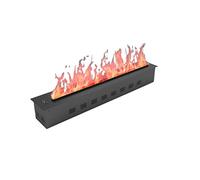 GLETSF Cheminée Murale 200-750 W avec Couleur Et Vitesse De Flamme Réglables, Télécommande, Écran Tactile LCD Intelligent, Cheminée D'Intérieur-21.5in