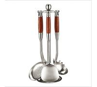 GLETSF Ensemble De Spatules De Cuisine en Acier Inoxydable, Cuillère, Ustensiles De Cuisine, Ensemble Complet De Sept Ustensiles De Cuisine