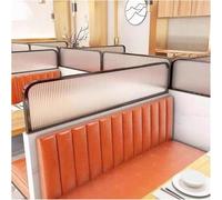 GLETSF Glass Room Divider Office Partition Tempered Glass Panels Table Dividers Panels Partitions,Striped Glass Room Dividers for Dining Areas & Restaurants, Decorative Partitio-Black-50x100cm