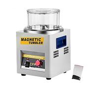 GLETSF KT-185 Polisseuse magnétique pour Bijoux, Mini Machine de Finition de métaux, polisseuse de précision pour pièces en Or AC,