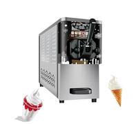 GLETSF Machine à Glace pour la Fabrication de Gelato Maison, Machine à Glace Commerciale en Forme de Cornet, Machine à Glace Molle entièrement Automatique à Une Seule tête pour,
