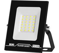 GLETSF Projecteur LED de sécurité IP67 avec réflecteur, lampadaire, Applique Murale LED, éclairage extérieur, projecteur pour Jardin et terrasse/150 W Blanc Froid,20w Cold White