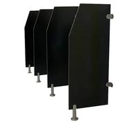 GLETSF Screen Column Separation,Floor-Mounted Urinal Partition with Stainless Steel Mounting Fittings, Men Urinal Privacy Screen Baffle Toilet Partition Divider for Public Place-1Pcs