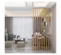 GLETSF Screen Column Separation,Room Screens Partition Column 1.6-7.9Ft Tall Metal Room Divider Post,Room Separator Space Decor Divider Column,Wall Partition Post for Apartments-Gold-7.05ft/215cm