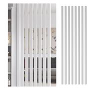 GLETSF Screen Column Separation,White Partition Room Dividers Support Column, 8 Pack Wooden Slats Partition Column for Home Office Hotel Beauty Salon Separator, 70-240Cm Privacy