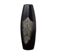 GLETSF Vase en céramique Noir Minimaliste Moderne pour Sol, Grand Vase, décoration de Salon, décoration de Maison, Mode, Fleurs en céramique, Fleurs séchées.Black_60cm*13cm*13cm-CER