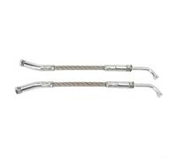 Glewi 1201-DF Lot de 2 grattoirs à glace, pour Polaris pour Ski-Doo pour Lynx pour motoneiges, outil de nettoyage de piste en métal pour une hauteur de piste de 6,3 cm, facile à installer Argenté