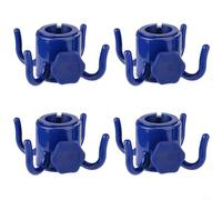 Glewi 4-Claw Umbrella Hook for Beach Patio Garden, Sturdy Plastic Sunshade Hanger, Secure Fit for Standard Poles, Blue(Blue, Pack Of 4)