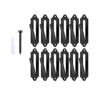 Glewi 6 Pack European Style Skull Hangers: Steel Wall Mount Brackets with Screws for Deer Antlers, Bear Heads Indoor Outdoor Display(6 pcs)