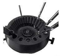 Glewi Aiguiseur de perceuse pour meuleuse d'angle de 3/32 à 1/2", outil multifonction en plastique avec une utilisation facile pour un polissage rapide et efficace (noir)