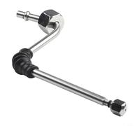 Glewi Baguette à vapeur en acier inoxydable pour machines à expresso, bras de mousse de lait de 6 mm de diamètre avec raccord de 6,35 mm (1 trou)