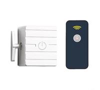 Glewi Bouton poussoir sans fil pour éclairage de maison intelligente, matériau ABS, portée de contrôle infrarouge de 5 à 10 m (hôte + 2 télécommandes)