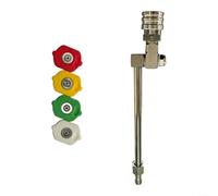 Glewi Buse de pulvérisation rotative à 360° en acier inoxydable avec connexion rapide de 6,35 mm pour CVC, bobine AC et nettoyage haute pression multi-surfaces (C)