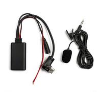 Glewi Câble auxiliaire 5.0 avec micro pour autoradio Pioneer série DEH-P mains libres sans fil adaptateur audio fil 1,5 m