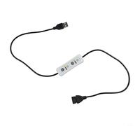 Glewi Câble d'extension USB de 60 cm DC 5 V avec réglages de 0,5/1,5/3 heures et indicateurs LED pour ventilateurs, lampes et