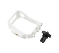 Glewi Cadre de protection léger pour Insta360 GO, cage d'extension en ABS avec support de griffe froide et filetage 6,35 mm, protection anti-rayures anti-chute (blanc)