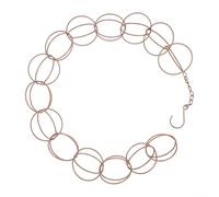 Glewi Chaîne de pluie fonctionnelle pour l'extérieur, bec de descente décoratif en métal avec carillon éolien, 1 m finition cuivre guide d'eau à suspendre (anneau)