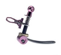 Glewi Collier de serrage à dégagement rapide pour tige de selle de vélo pliable Brompton-3Sixty en alliage d'aluminium de 31,8 mm avec crochet pliable Noir/rouge/doré (rose)