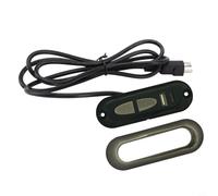 Glewi Commutateur de commande manuel électrique inclinable avec port USB 5 broches pour canapé, chaise, contrôleur d'actionneur de moteur ABS (noir)