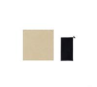 Glewi Couverture ignifuge résistante à la chaleur pour fosses de barbecue, couverture de sécurité réutilisable en fibre de verre pour camping, terrasse, pelouse, noir, 50 x 50 cm