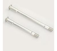 Glewi Essieu traversant ultra léger, broche en alliage d'aluminium 7075, essieu avant et arrière, essieu traversant de 12 x 161 mm, 12 x 117 mm, pour axe TCR pour hélice, essieu révolte (argent)