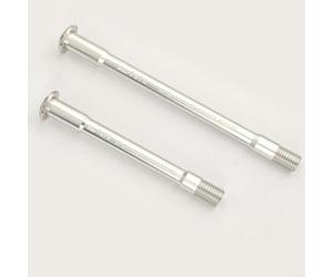 Glewi Essieu traversant ultra léger, broche en alliage d'aluminium 7075, essieu avant et arrière, essieu traversant de 12 x 161 mm, 12 x 117 mm, pour axe TCR pour hélice, essieu révolte (argent)