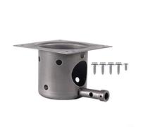 Glewi Fire Pot and Ignitor Kit for pour traeger & pour pitboss Pellet Grills, 14 Gauge Steel Burn Pot with 7 Air Holes for Efficient Heat, Easy Assembly Replacement Part(A)