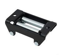 Glewi Guide-câble de treuil à 4 voies pour VTT, VUTT, 907,2 kg, en acier robuste, réduit la friction, protège la corde de récupération tout-terrain, noir (907,2 kg)