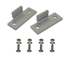 Glewi Kit de charnière anti-poussière en aluminium pour platine vinyle Technics SL-D2/3200/B2, pièces de rechange argentées avec installation facile pour réparation de tourne-disque