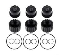 Glewi Kit de reconstruction de valve de piscine 2133/1132/1307, réservoir de graisse et joints toriques pour valves 2/3 voies, kit de réparation ABS (3 ensembles)