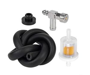 Glewi Kit de vanne d'arrêt de carburant 951-0171/751-0171 avec œillet 735-0149 pour tondeuse à gazon, générateur, souffleuse à neige, cultivateur, trou de réservoir de 33 à 64 mm