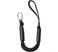 Glewi Ligne d'ancrage élastique de qualité marine avec fermeture en acier inoxydable, corde d'amarrage flottante pour bateau, kayak, canoë, jet ski, 4,3 m extensible (I)