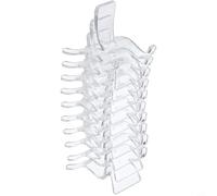 Glewi Lot de 10 présentoirs en acrylique transparent pour cristaux, géodes, roches, minéraux, chevalet transparent pour maison, bureau, musée