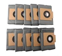 Glewi Lot de 10 sacs à poussière pour Eufy Clean X8 Pro - Sacs filtrants à 4 couches compatibles avec station auto-vide, accessoires d'aspirateur domestique