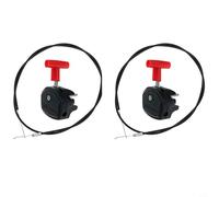 Glewi Lot de 2 câbles de commande d'accélérateur avec poignée de commutation pour tondeuse à gazon Coshar 152,4 cm