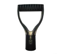 Glewi Lot de 2 poignées de pelle en plastique D Grip - 31 mm - Convient pour bêche, râteau, fourche, outil de creusement de neige ergonomique pour jardin et cour (noir)