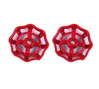 Glewi Lot de 2 poignées de volant en fonte pour robinet de porte en cuivre 6 mm 7 mm 8 mm pour options Caliber (7 mm)