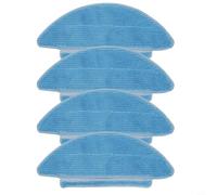 Glewi Lot de 4/10 chiffons en microfibre lavables pour aspirateur robot Lubluelu SL68 - Tampons de nettoyage de rechange pour l'entretien des sols durs - Gris