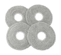 Glewi Lot de 4/10 serpillères réutilisables en microfibre pour aspirateur robot Mova E30 et Ultra, chiffons de nettoyage lavables pour tous types de sols
