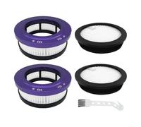 Glewi Lot de 4 filtres HEPA pour aspirateur Star 5, haute efficacité, prend en charge une aspiration de 45 000 Pa et une autonomie de 70 minutes (bleu + noir)