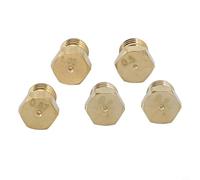 Glewi Lot de 5 buses de jet de gaz GPL pour brûleur à gaz SABAF - Kit d'injecteur de propane de 0,5 mm à 1,02 mm - Pièces de rechange en métal - Jaune
