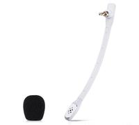 Glewi Microphone antibruit pour casque A40, accessoire de micro en plastique, design compact pour un chat vocal clair (blanc)