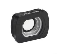 Glewi Objectif grand angle pour DJI Pocket 4 : alliage d'aluminium, profondeur compacte de 0,7 cm pour le vlogging de voyage et la photographie à champ de vision élargi