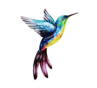 Glewi Ornement Oiseau-Mouche en Fer pour Déco Murale Jardin