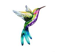 Glewi Ornement Oiseau-Mouche en Fer pour Déco Murale Jardin
