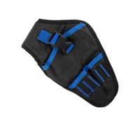 Glewi Oxford 1680D Étui pour perceuse 28 x 17 cm Noir avec bleu | Convient pour les ceintures à outils, maintient la perceuse en toute sécurité, comprend une pochette pour embouts